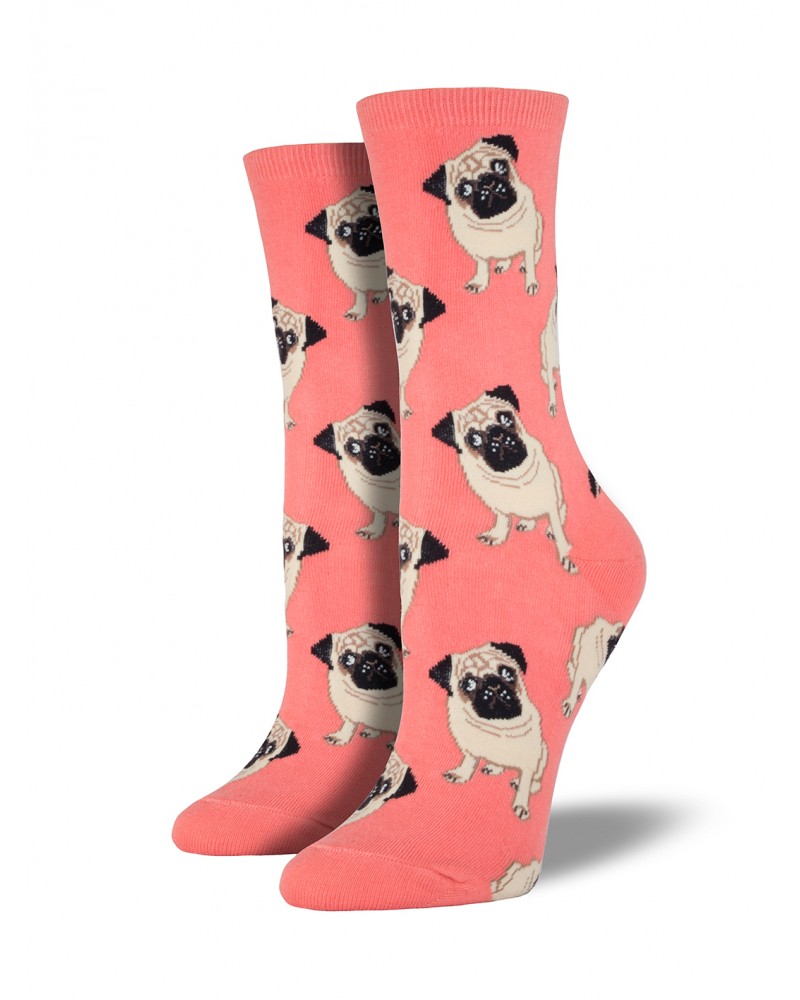DamenSocken "Pugs" mit MopsMotiven