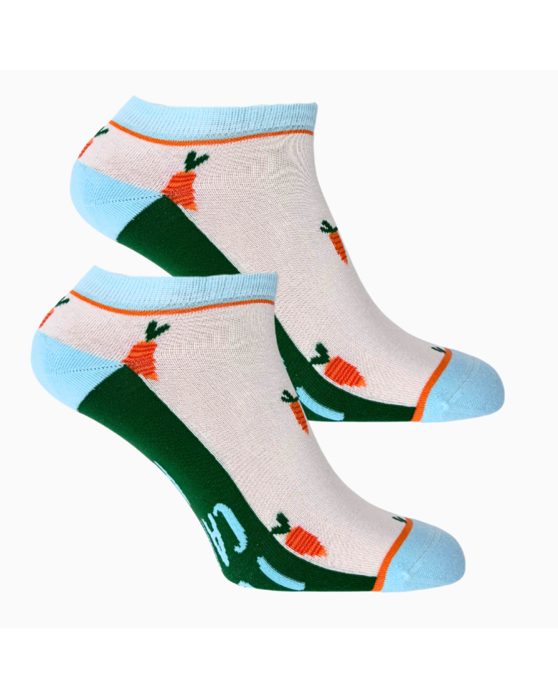 Damen-Shorty-Socken „I Don’t Carrot All“ – „Ich liebe nicht alles“