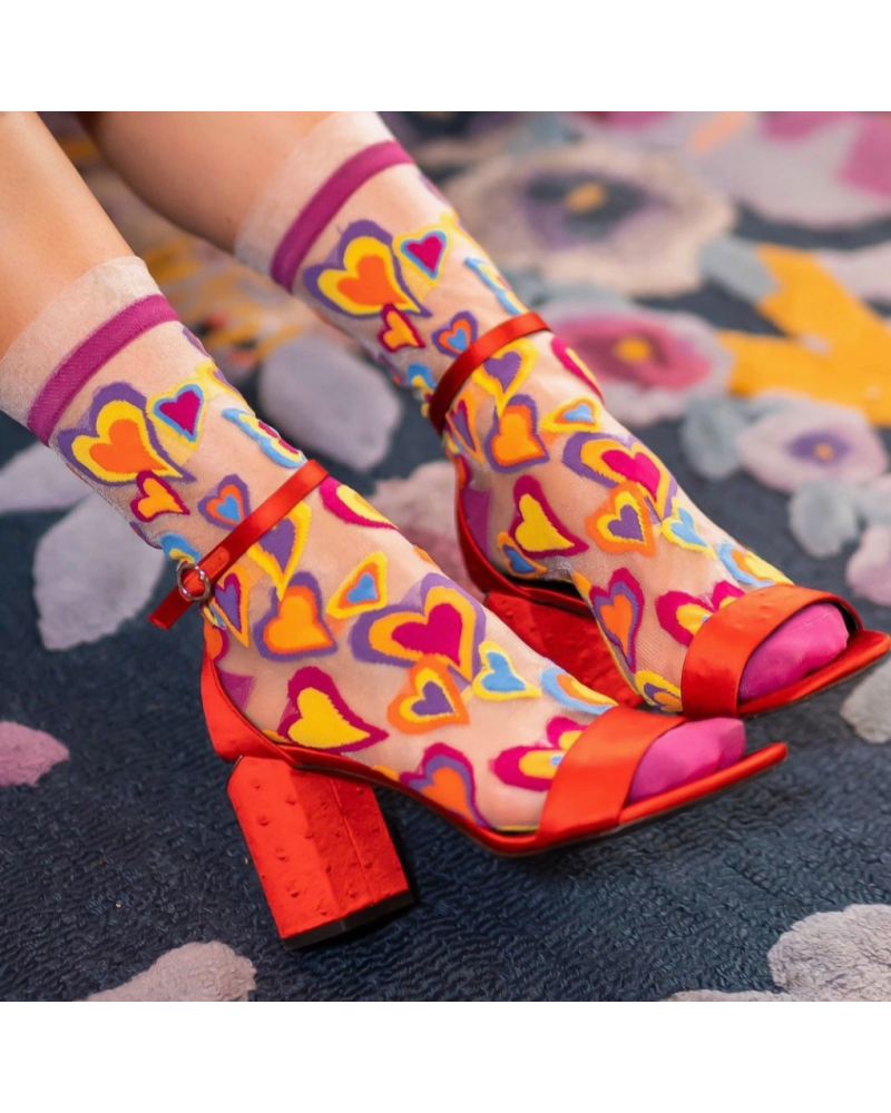 Damen-Socken „Follow Your Heart“ | Zarter Style mit Herz