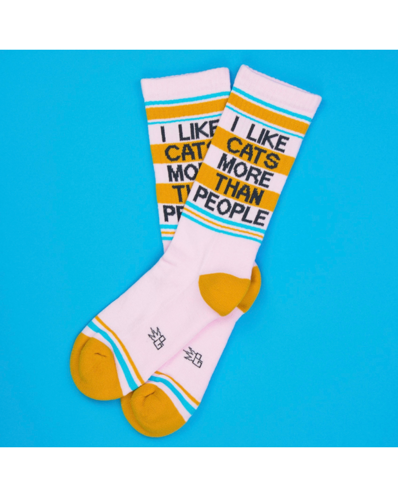 Unisex-Socken „I Like Cats More Than People“ | Für…