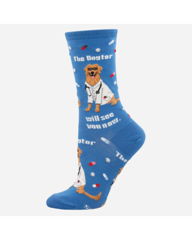 Damen Socken „The Dogtor is in“ – Für alle, die Tiere…