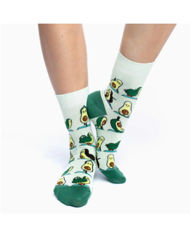 Sockenmotiv Avocado-Yoga - Damen-Socken von Good Luck Sock
