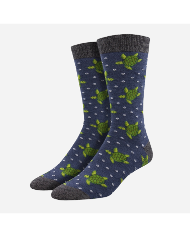 Sockenmotiv Turtle Tales - Herren-Bambussocken von Sock Smith