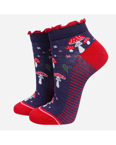 Sockenmotiv Toadstools - Damen-Shorty-Socken von Sock Talk