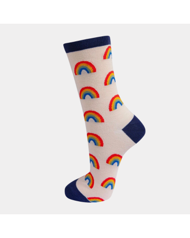 Geschenkbox Rainbow mit 3 Paar Damen-Bambussocken von Sock Talk