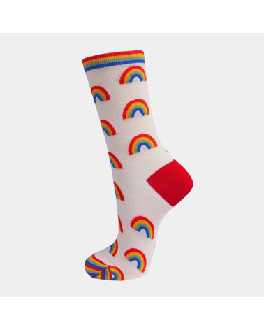 Geschenkbox Rainbow mit 3 Paar Damen-Bambussocken von Sock Talk