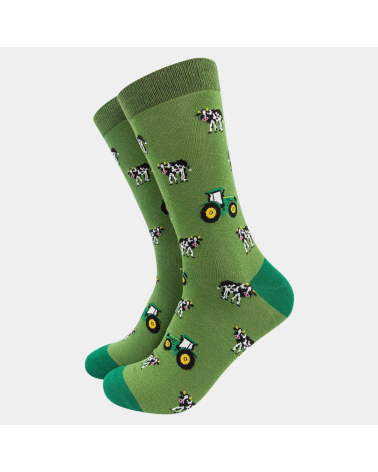 Geschenkbox Farm Yard mit 3 Paar Herren-Bambussocken von Sock Talk